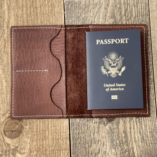 Leather passport cover